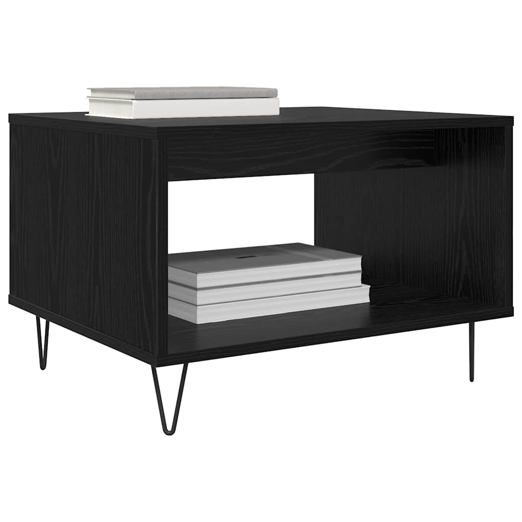 vidaXL Couchtisch Schwarz Eichen-Optik 60 x 50 x 40 cm Holzwerkstoff