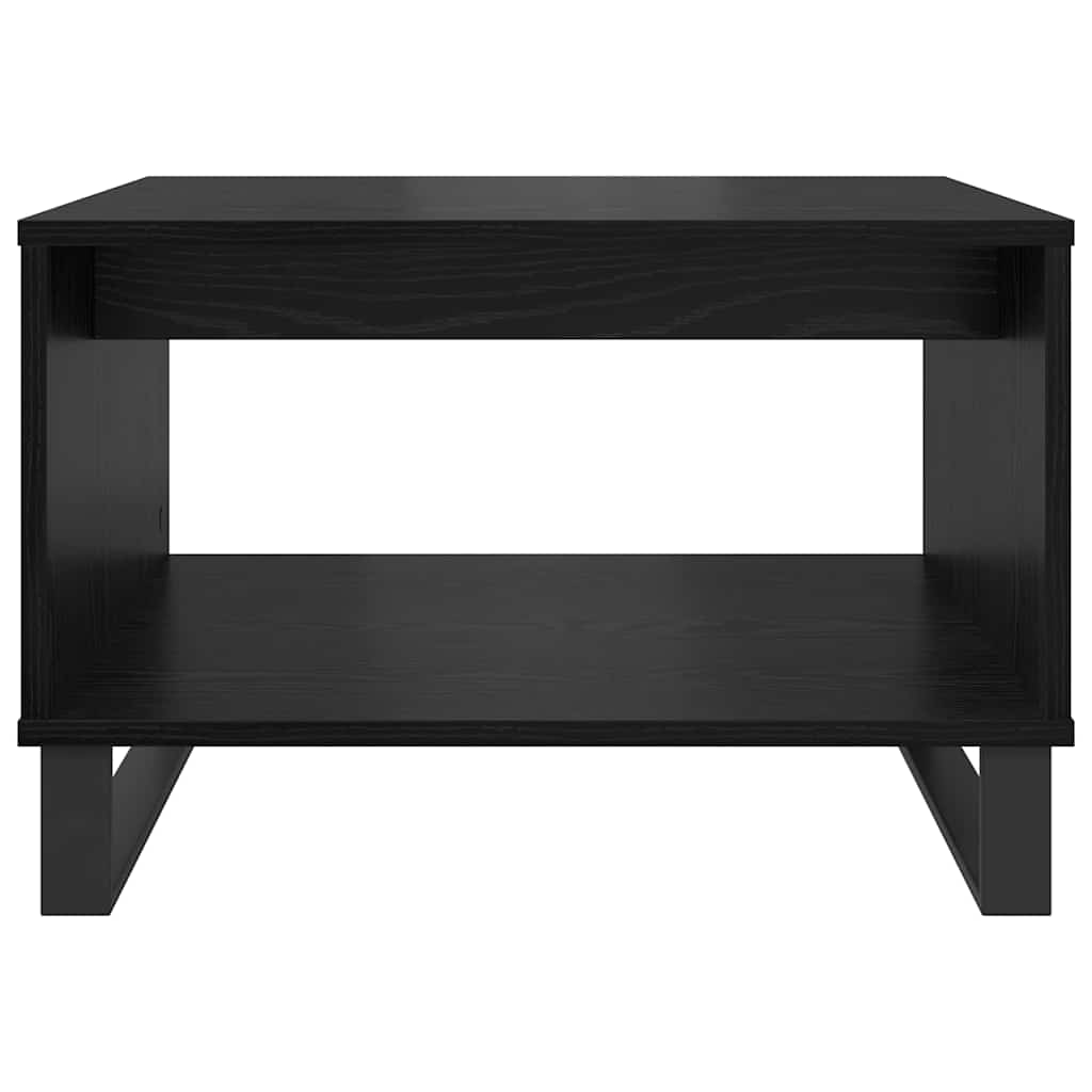 vidaXL Couchtisch Schwarz Eichen-Optik 60 x 50 x 40 cm Holzwerkstoff