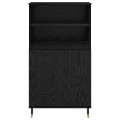 vidaXL Hochboard Schwarz 60 x 36 x 110 cm Holzwerkstoff