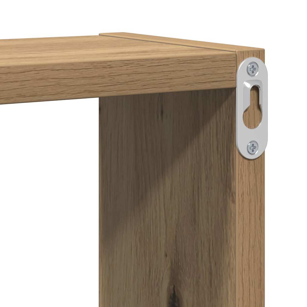 vidaXL Wandwürfel Artisan-Eiche 96 x 12 x 64 cm Holzwerkstoff