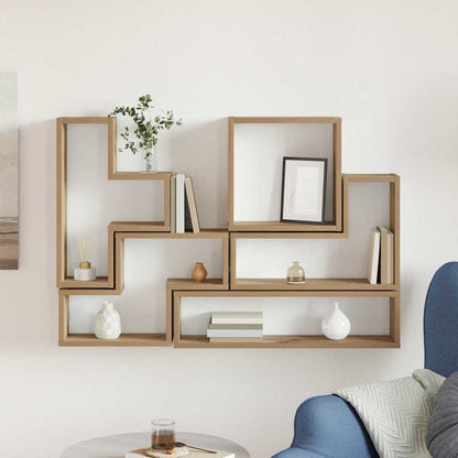 vidaXL Wandwürfel Artisan-Eiche 96 x 12 x 64 cm Holzwerkstoff
