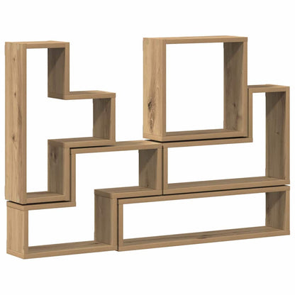 vidaXL Wandwürfel Artisan-Eiche 96 x 12 x 64 cm Holzwerkstoff
