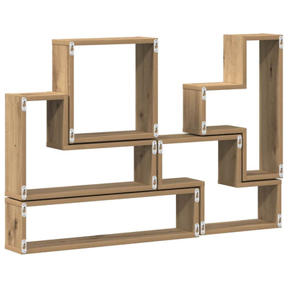 vidaXL Wandwürfel Artisan-Eiche 96 x 12 x 64 cm Holzwerkstoff