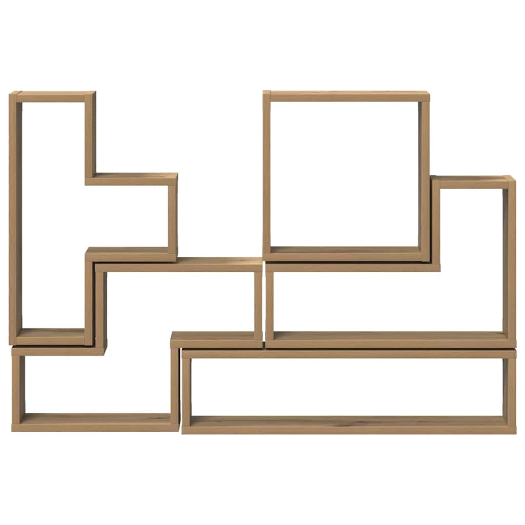 vidaXL Wandwürfel Artisan-Eiche 96 x 12 x 64 cm Holzwerkstoff