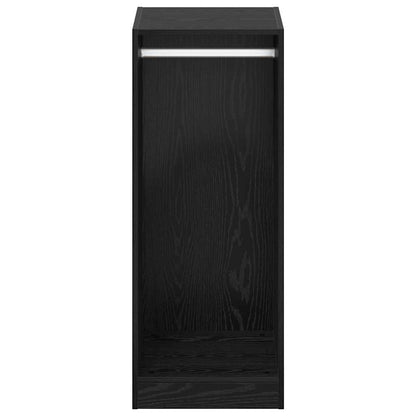 Kleiderschrank mit Regal Schwarz Eichen-Optik 41 x 48 x 102 cm