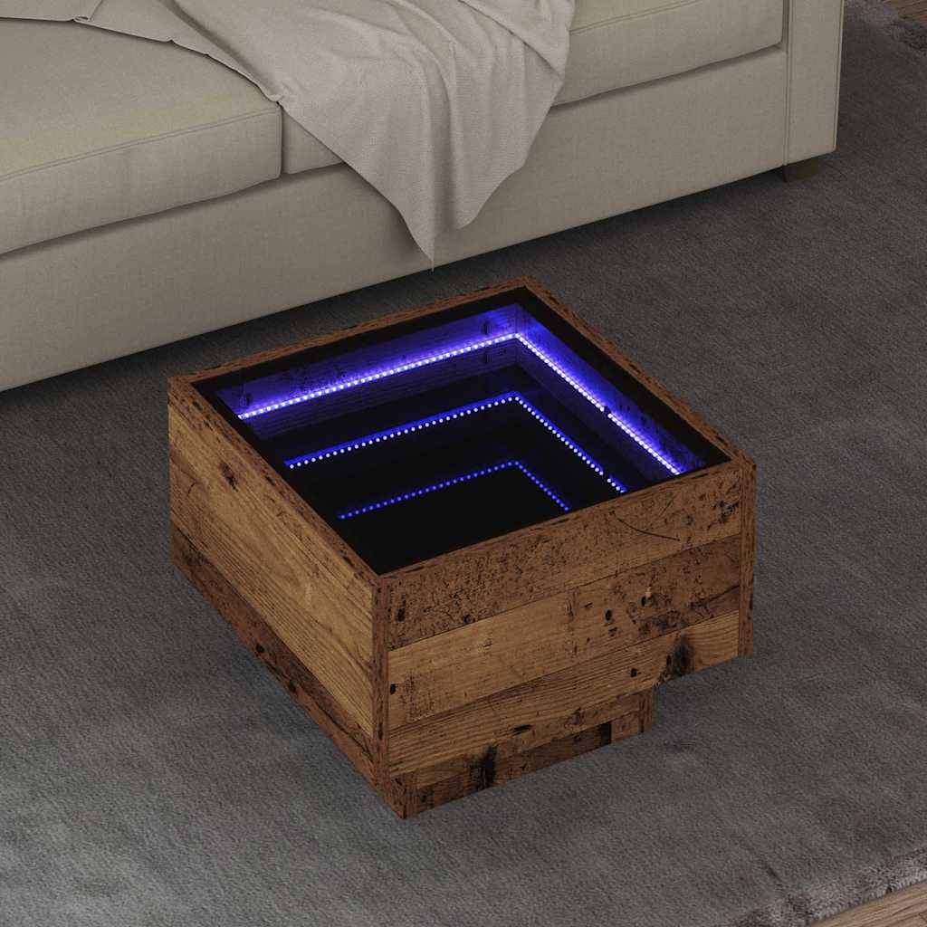 vidaXL Couchtisch Altholz 40 x 40 x 30 cm Holzwerkstoff