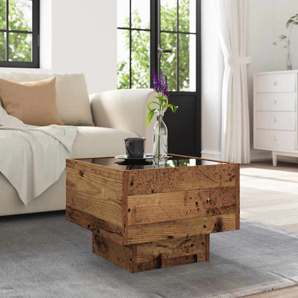 vidaXL Couchtisch Altholz 40 x 40 x 30 cm Holzwerkstoff