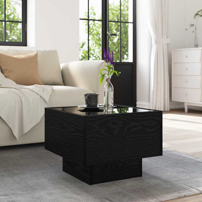 vidaXL Couchtisch Schwarz Eichen-Optik 40 x 40 x 30 cm Holzwerkstoff
