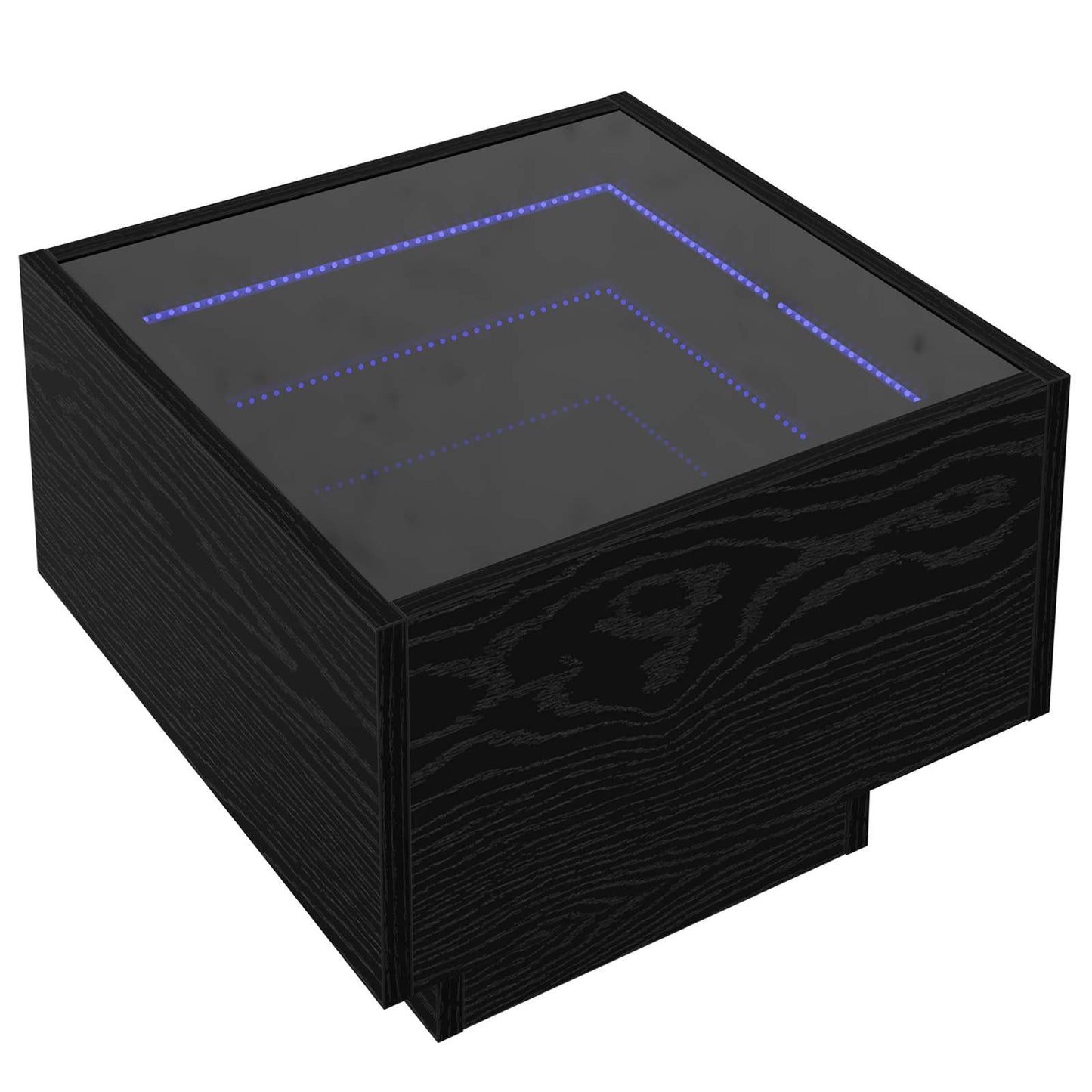 vidaXL Couchtisch Schwarz Eichen-Optik 40 x 40 x 30 cm Holzwerkstoff