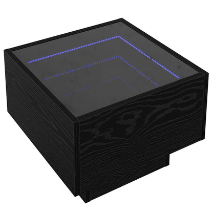 vidaXL Couchtisch Schwarz Eichen-Optik 40 x 40 x 30 cm Holzwerkstoff
