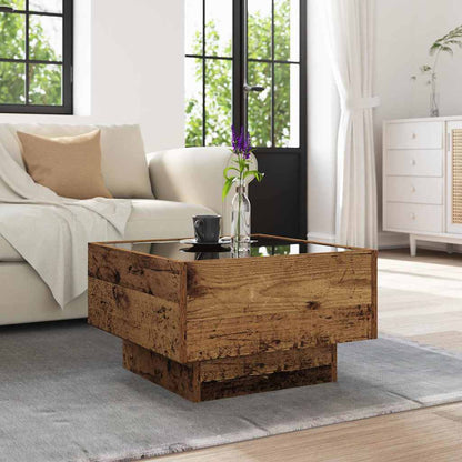 vidaXL Couchtisch Altholz 50 x 50 x 30 cm Holzwerkstoff
