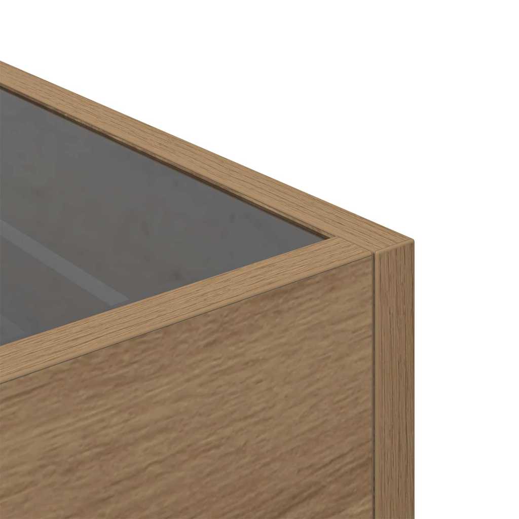 vidaXL Couchtisch Artisan-Eiche 50 x 50 x 30 cm Holzwerkstoff