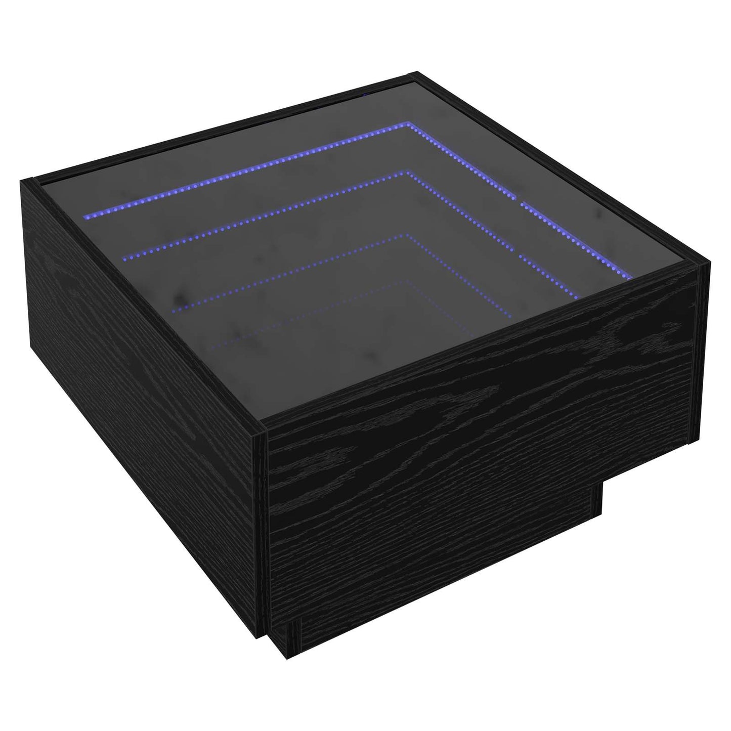vidaXL Couchtisch Schwarz Eichen-Optik 50 x 50 x 30 cm Holzwerkstoff