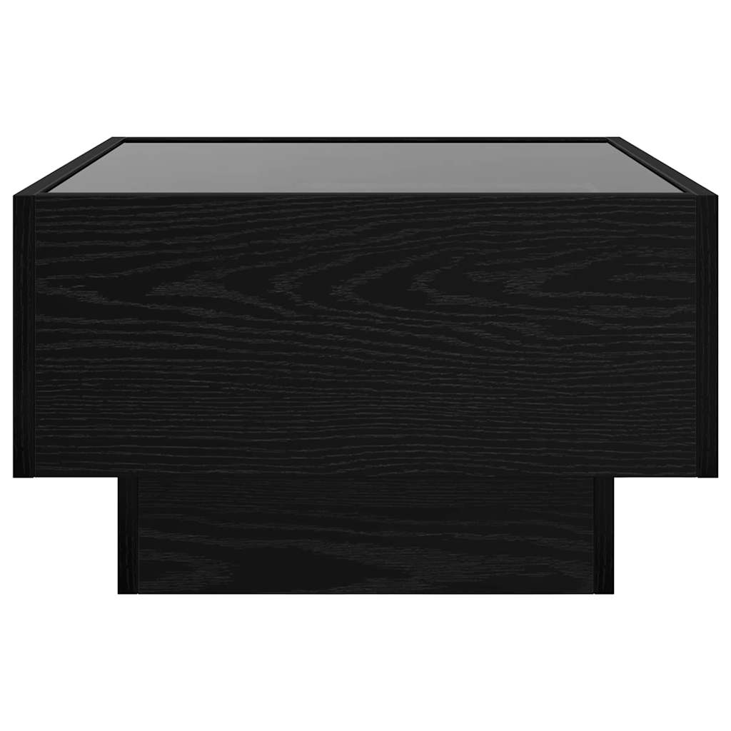 vidaXL Couchtisch Schwarz Eichen-Optik 50 x 50 x 30 cm Holzwerkstoff
