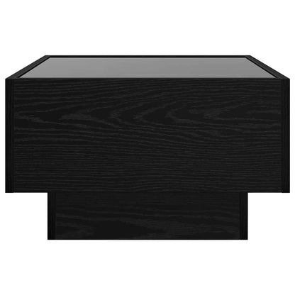 vidaXL Couchtisch Schwarz Eichen-Optik 50 x 50 x 30 cm Holzwerkstoff