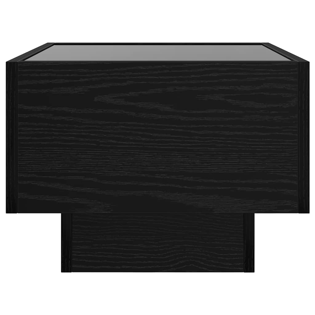 vidaXL Couchtisch Schwarz Eichen-Optik 50 x 50 x 30 cm Holzwerkstoff