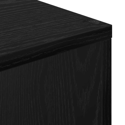 vidaXL Bücherregal Schwarz Eichen-Optik 69,5 x 29 x 69,5 cm