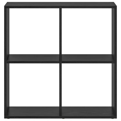 Bücherregal Schwarz Eichen-Optik 69,5 x 29 x 69,5 cm