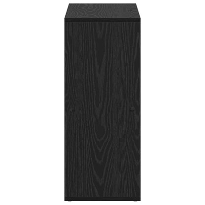 vidaXL Bücherregal Schwarz Eichen-Optik 69,5 x 29 x 69,5 cm