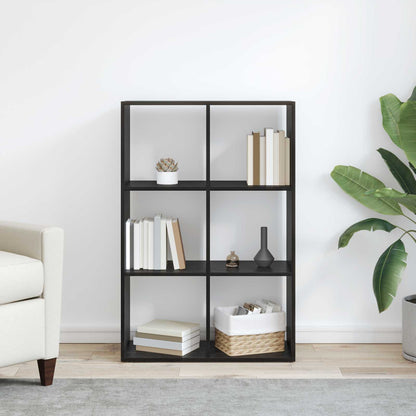 vidaXL Bücherregal Schwarz Eichen-Optik 69,5 x 29 x 103,5 cm