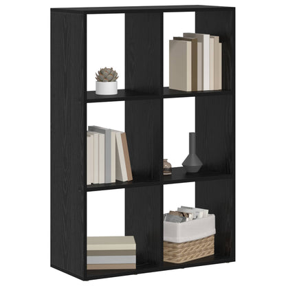 vidaXL Bücherregal Schwarz Eichen-Optik 69,5 x 29 x 103,5 cm