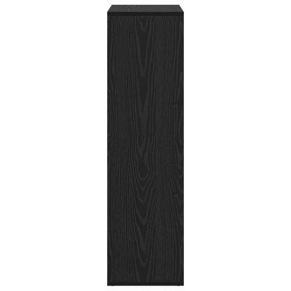 vidaXL Bücherregal Schwarz Eichen-Optik 69,5 x 29 x 103,5 cm