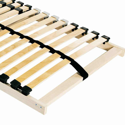 Bett-Lattenrost Braun 140 x 190 cm Massivholz Buche