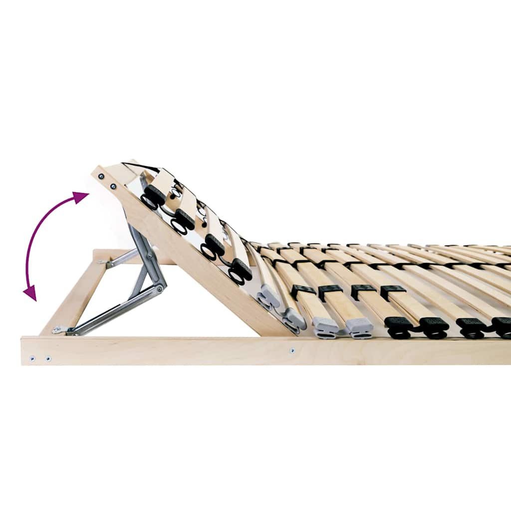 Bett-Lattenrost Braun 90 x 190 cm Massivholz Buche