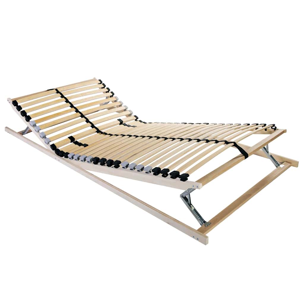 vidaXL Bett-Lattenrost Braun 140 x 190 cm Massivholz Buche
