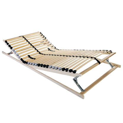 vidaXL Bett-Lattenrost Braun 140 x 190 cm Massivholz Buche