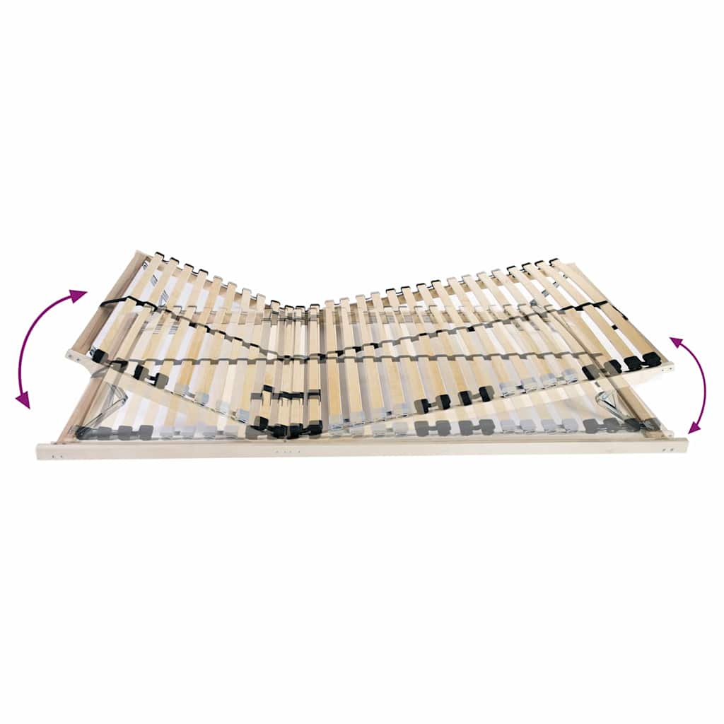 vidaXL Bett-Lattenrost Braun 140 x 190 cm Massivholz Buche