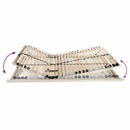 vidaXL Bett-Lattenrost Braun 140 x 190 cm Massivholz Buche