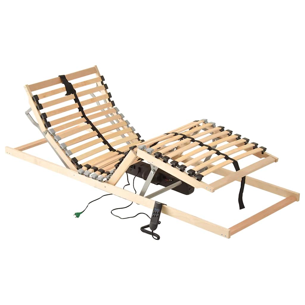vidaXL Bett-Lattenrost Braun 90 x 190 cm Massivholz Buche