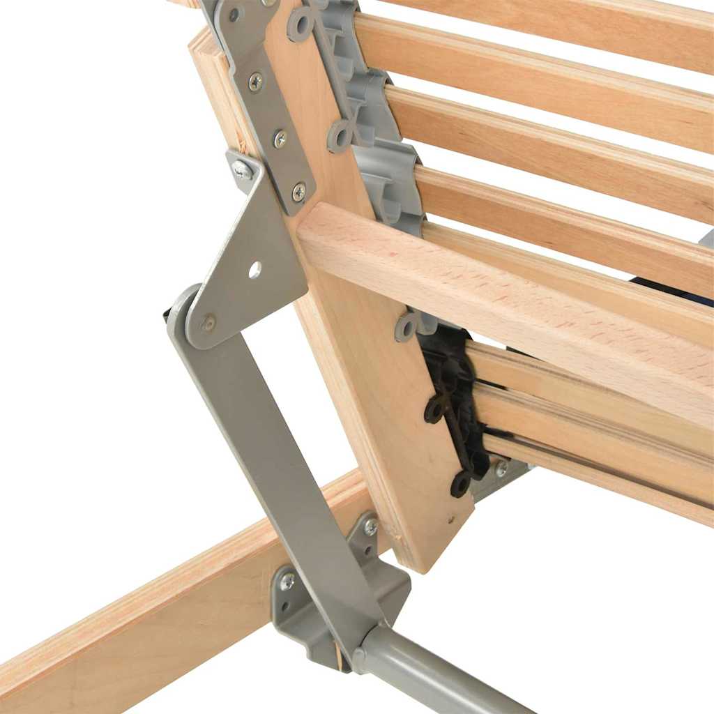 vidaXL Lattenrost Braun 90 x 190 cm Massives Buchenholz