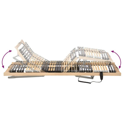 vidaXL Lattenrost Braun 90 x 190 cm Massives Buchenholz
