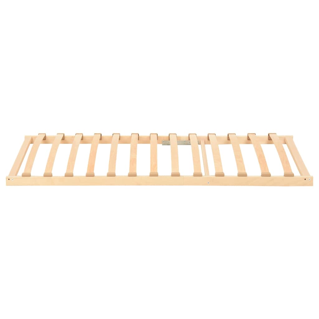vidaXL sommier à lattes marron 120 x 190 cm bois de hêtre massif