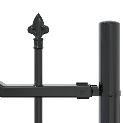 vidaXL Clôture de jardin Gris 240 x 190 cm Acier poudré