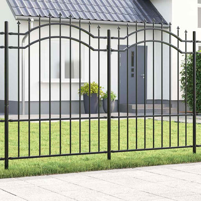 vidaXL Clôture de jardin Gris 240 x 190 cm Acier poudré