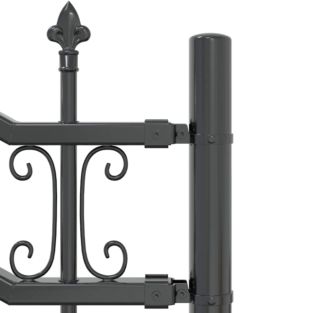 vidaXL Clôture de jardin Gris 240 x 228 cm Acier thermolaqué
