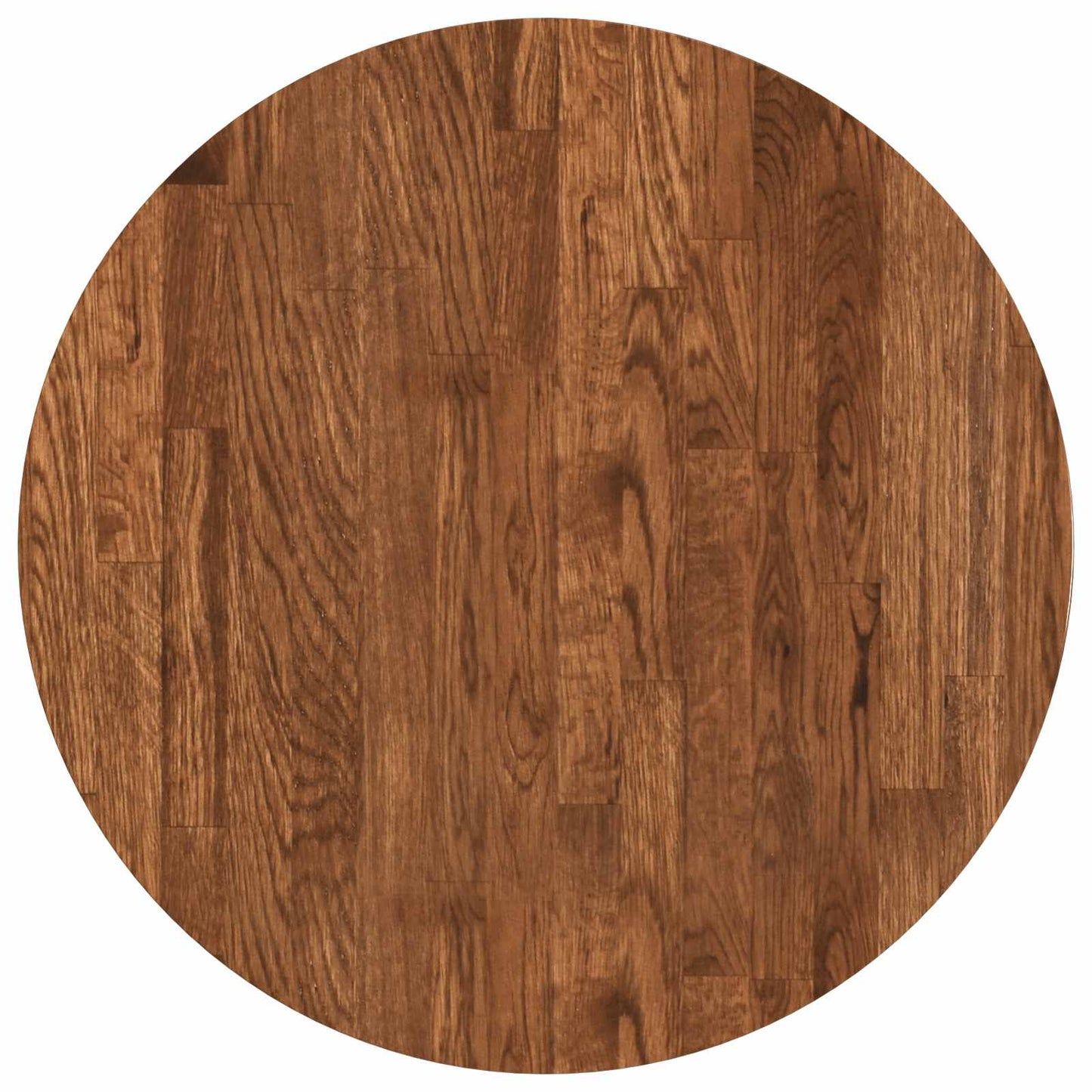 vidaXL Tischplatte Hellbraun Ø 50 x 2,5 cm Massivholz Eiche