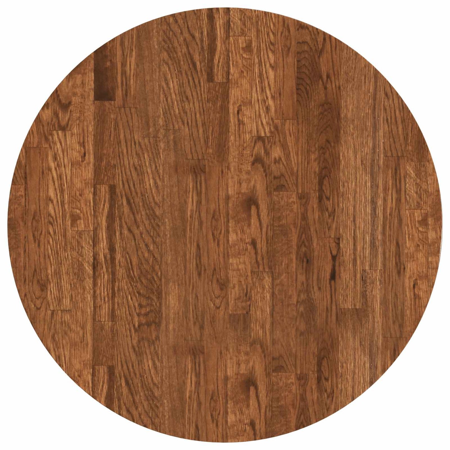 vidaXL Tischplatte Hellbraun Ø 60 x 2,5 cm Massivholz Eiche