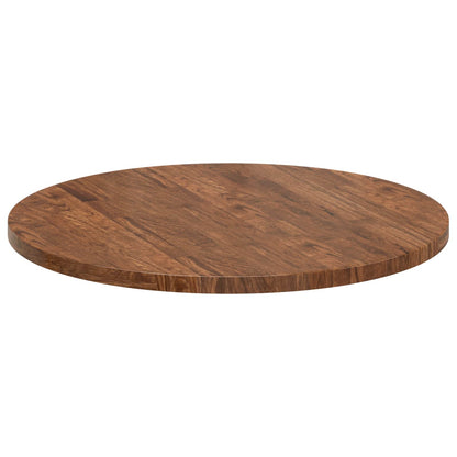 vidaXL Tischplatte Hellbraun Ø 70 x 2,5 cm Massivholz Eiche