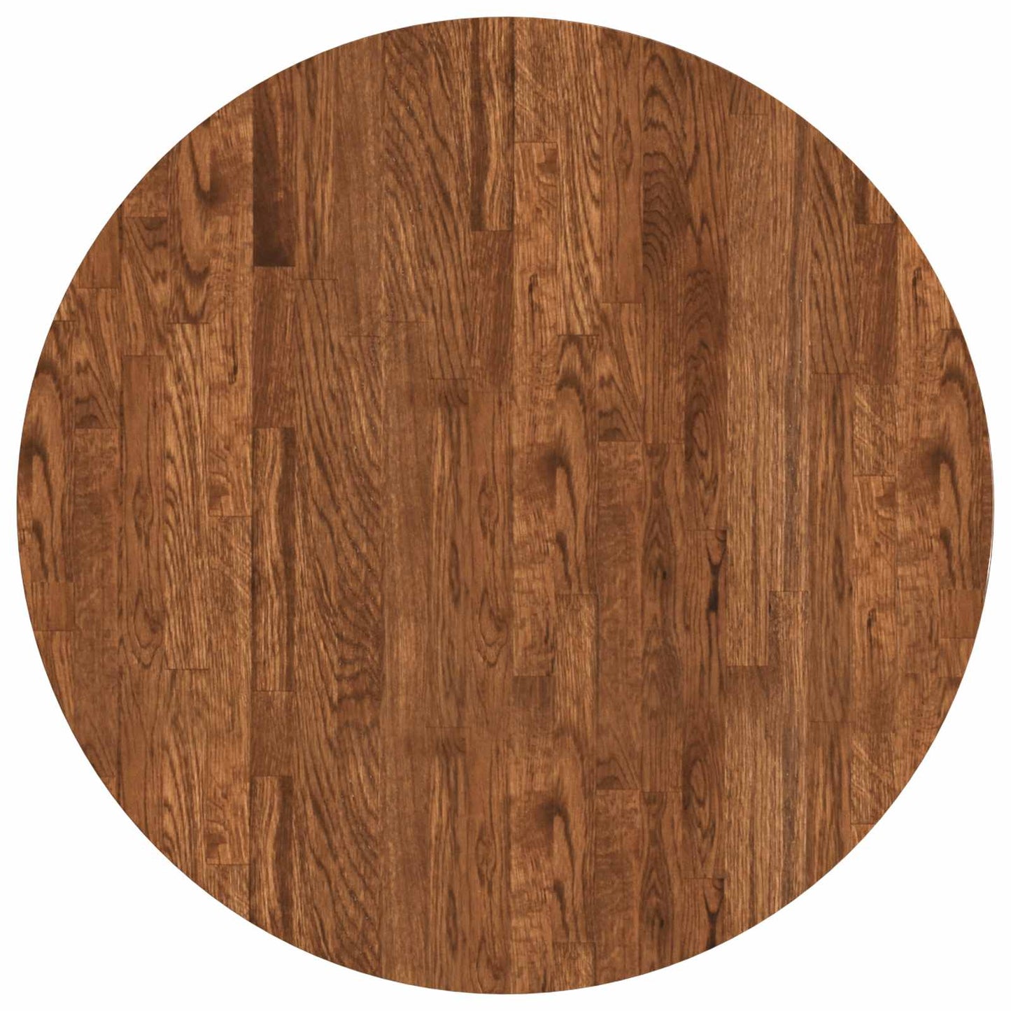 vidaXL Tischplatte Hellbraun Ø 70 x 2,5 cm Massivholz Eiche