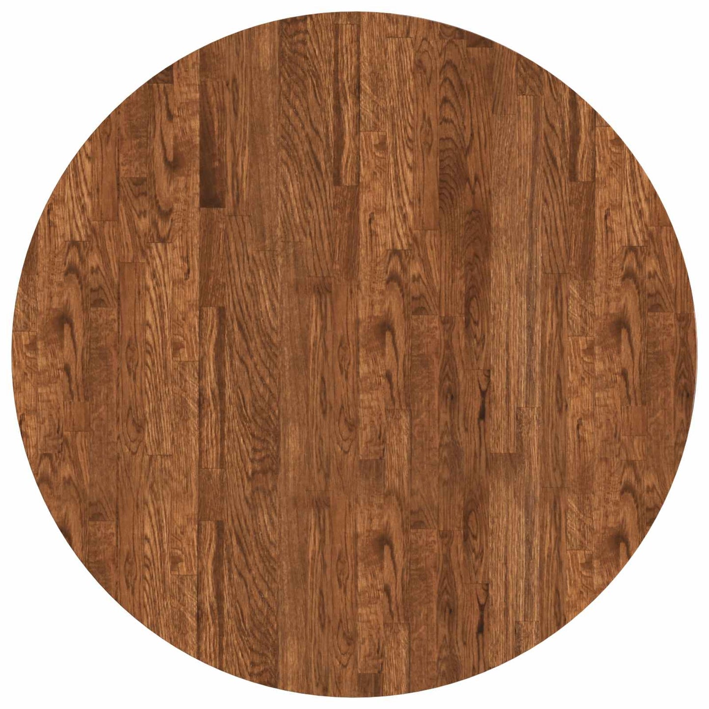 vidaXL Tischplatte Hellbraun Ø 80 x 2,5 cm Massivholz Eiche