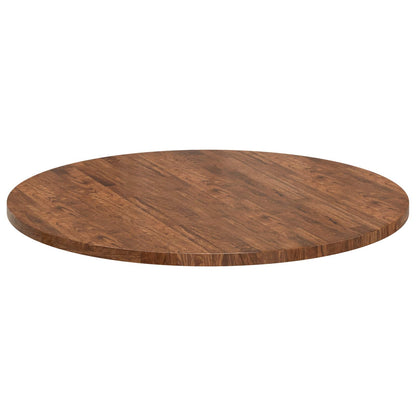 vidaXL Tischplatte Hellbraun Ø 90 x 2,5 cm Massivholz Eiche