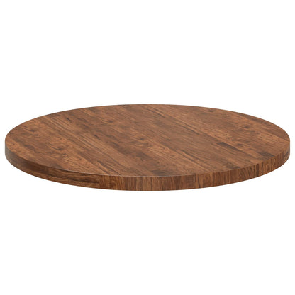 vidaXL Tischplatte Hellbraun Ø 90 x 4 cm Massivholz Eiche