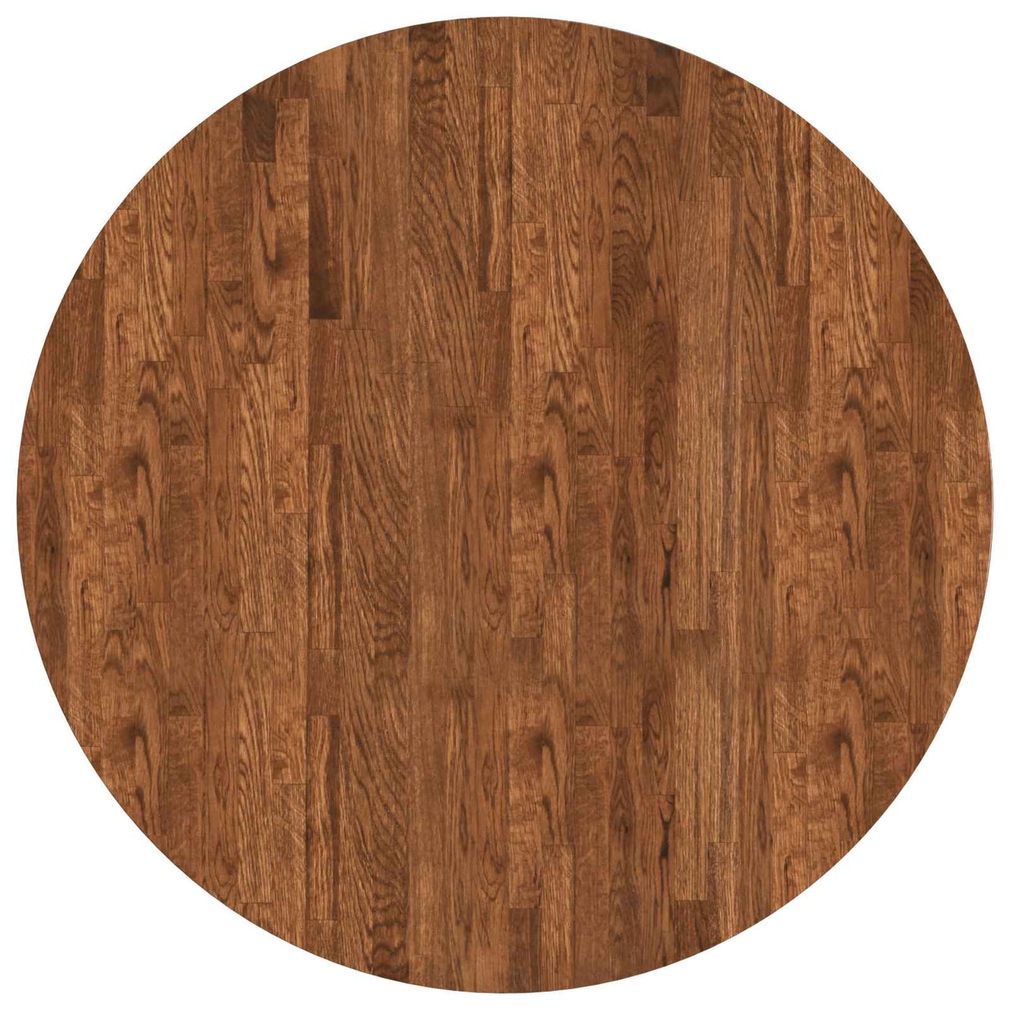 vidaXL Tischplatte Hellbraun Ø 90 x 4 cm Massivholz Eiche