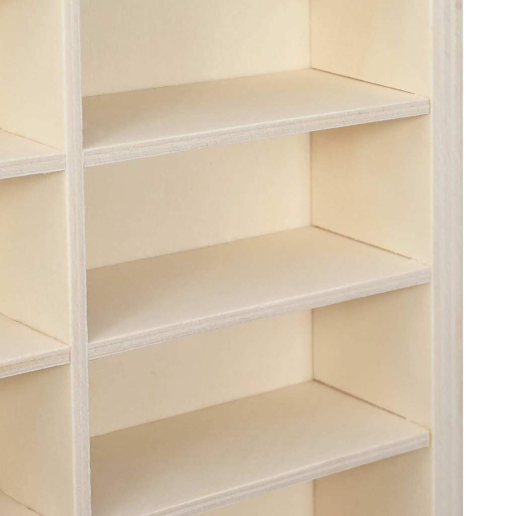 vidaXL Wanddisplay-Case mit Regal Beige 40 x 4,5 x 43 cm Holzwerkstoff