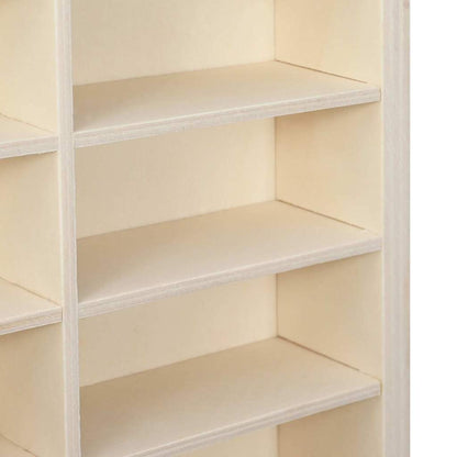 vidaXL Wanddisplay-Case mit Regal Beige 40 x 4,5 x 43 cm Holzwerkstoff