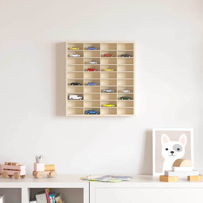 vidaXL Wanddisplay-Case mit Regal Beige 40 x 4,5 x 43 cm Holzwerkstoff